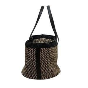 Saint Laurent Beige Black Paris ParisPanier Bag Basket